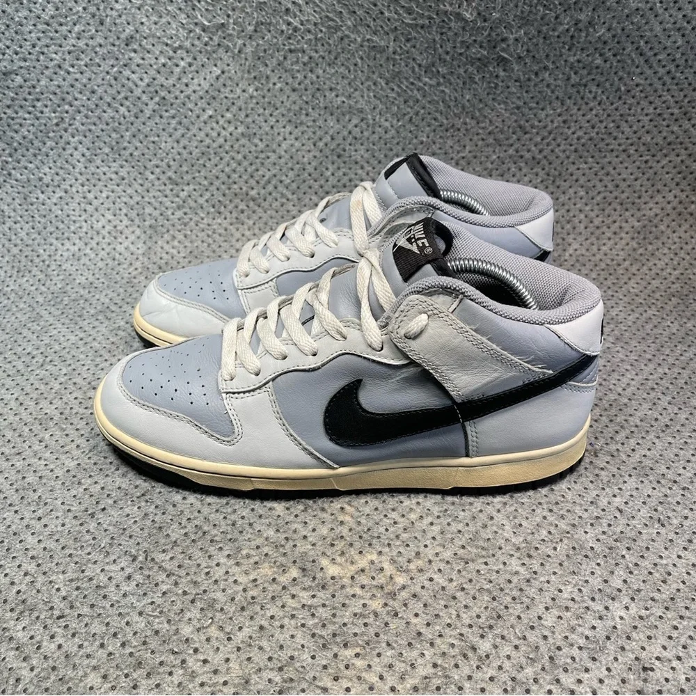VTG 2004 Nike Dunk Mid Stealth Black Jetstream White 308751-001 Shoes Sz 9 Men’s